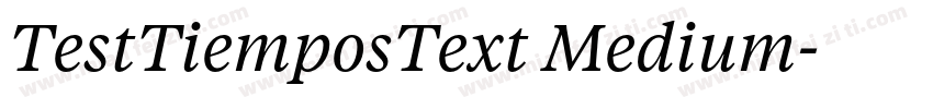 TestTiemposText Medium字体转换